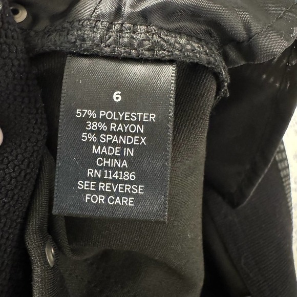 Banana Republic Plaid Black White Ankle Elastic Waist Pants Size Medium - Picture 7 of 7